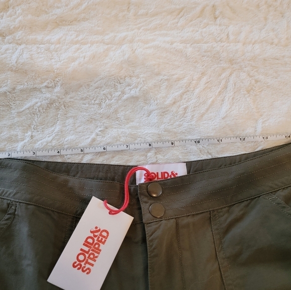NWT Solid & Striped green zip off legs converable baggy pants Size large - Picture 9 of 15
